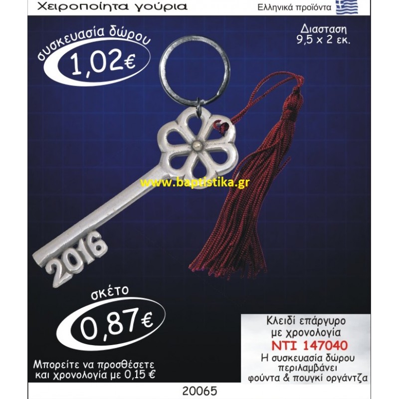 ΚΛΕΙΔΙ ΕΠΑΡΓΥΡΟ ΜΕ ΧΡΟΝΟΛΟΓΙΑ ΜΠΡΕΛΟΚ 147040
